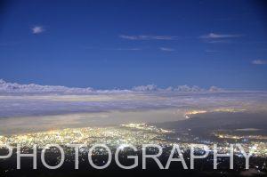 富士市の夜景(富士山)　