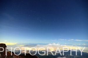 関東平野の夜景(富士山)　