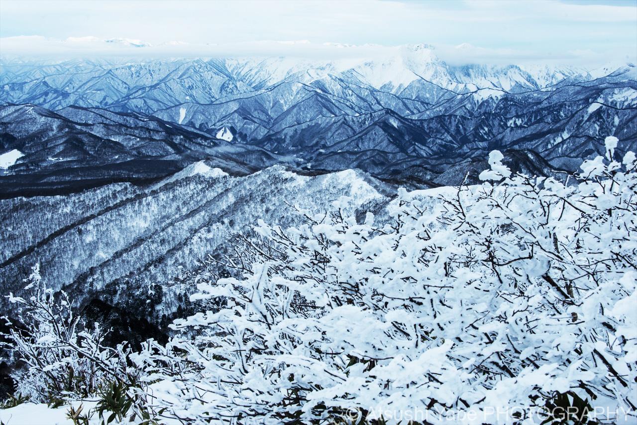 武尊山の雪景色